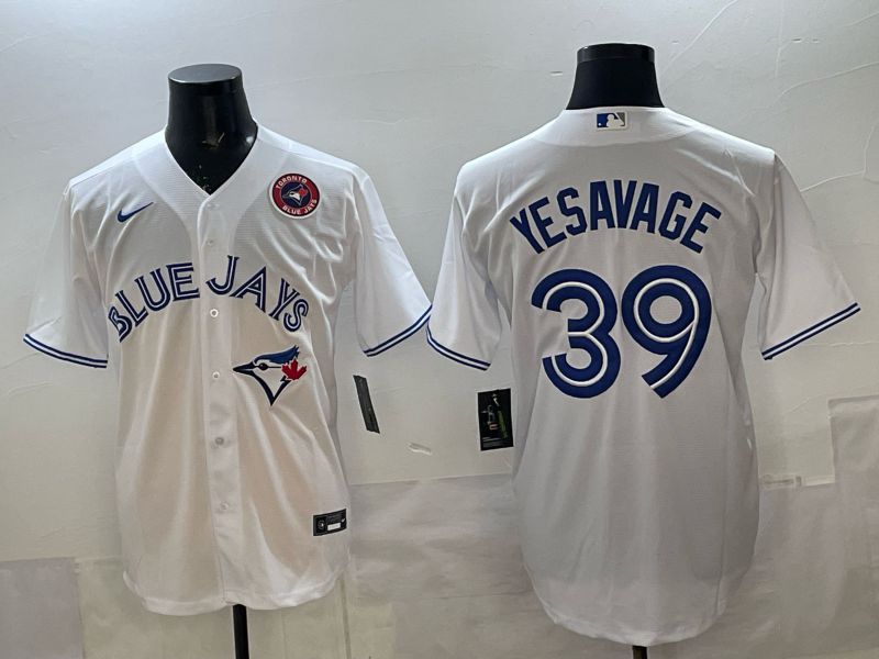 Men 2025 Toronto Blue Jays #39 Yeaavage White Game Nike MLB Jersey style 07->toronto blue jays->MLB Jersey